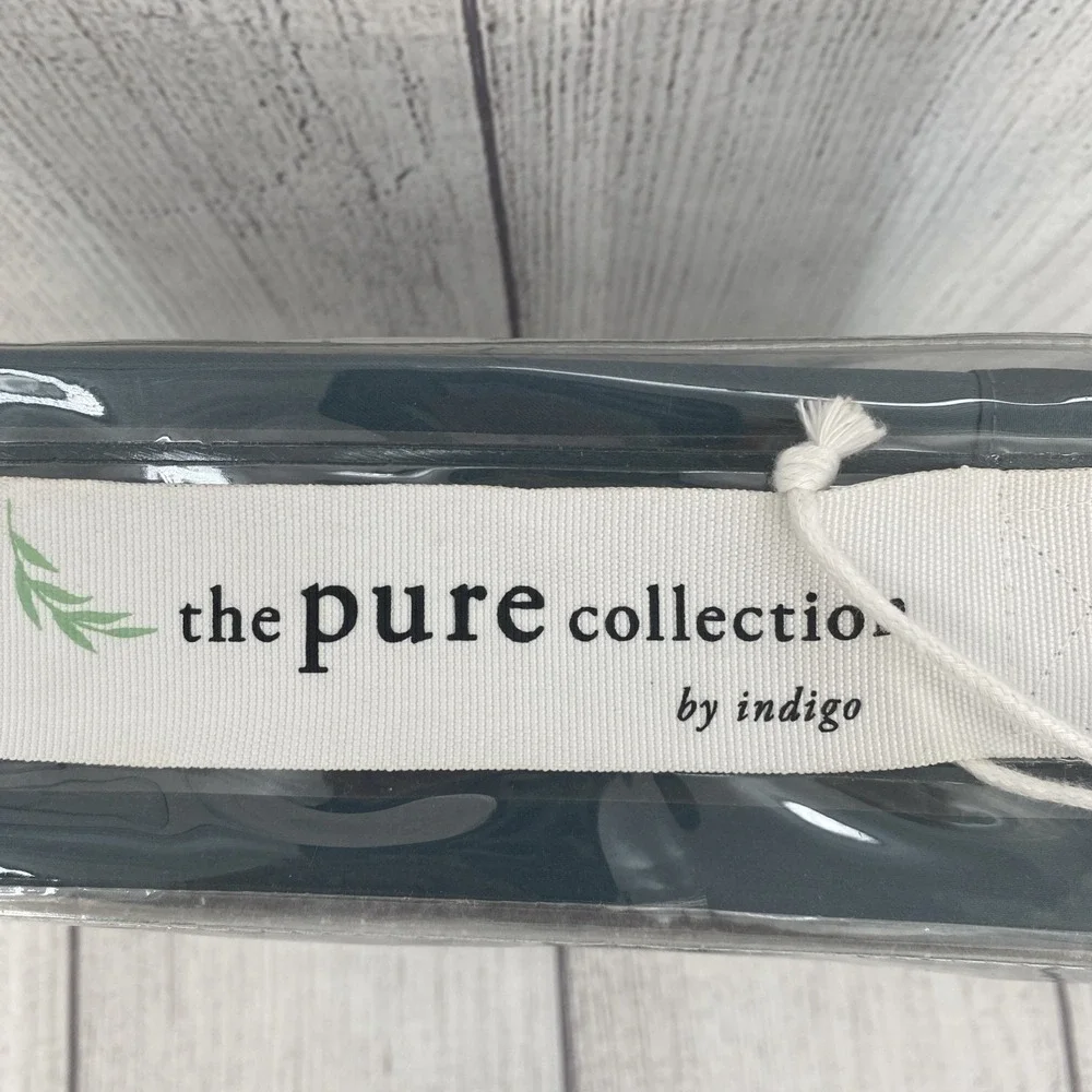 The Pure Collection By Indigo Duvet Set CAL KING Pacific Blue Cotton Sateen 300T